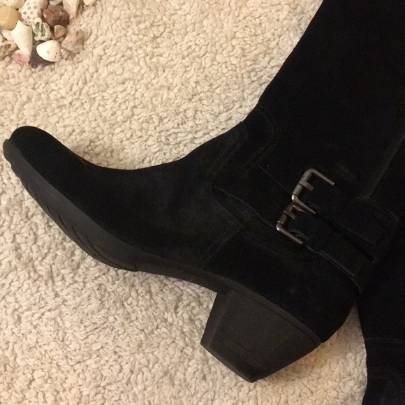 EASY SPIRIT BLACK LEATHER BOOTS - Picture 7 of 8